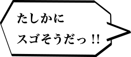 たしかにスゴそうだっ!!